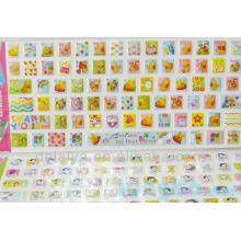 Bande dessinée mignonne eva puffy autocollant clavier / Stickers décoratifs mobiles conceptions personnalisées